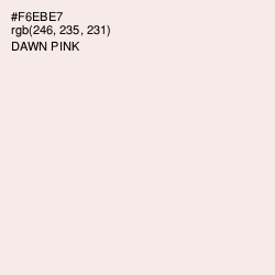 #F6EBE7 - Dawn Pink Color Image